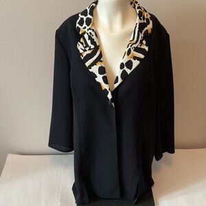 Frankenwalder Vintage Printed Collar Blazer